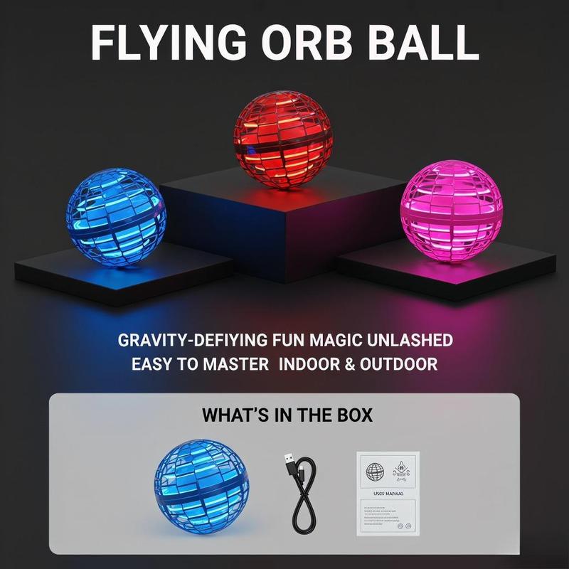 MagicFloater – 360° Flying Ball | Gesture Controlled | LED Show
