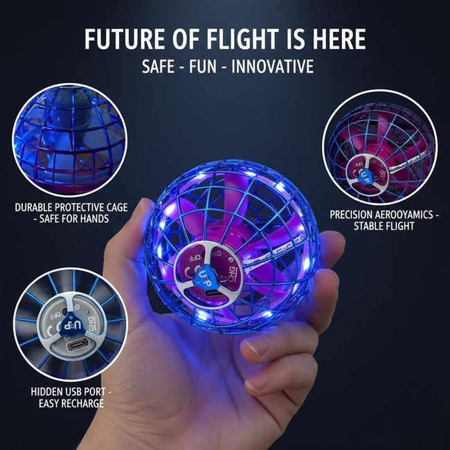 MagicFloater – 360° Flying Ball | Gesture Controlled | LED Show Main Image