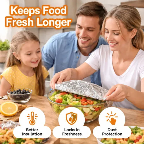 🥘Aluminum Foil Heat Shield Covers – No Plastic 🥘(100pcs)