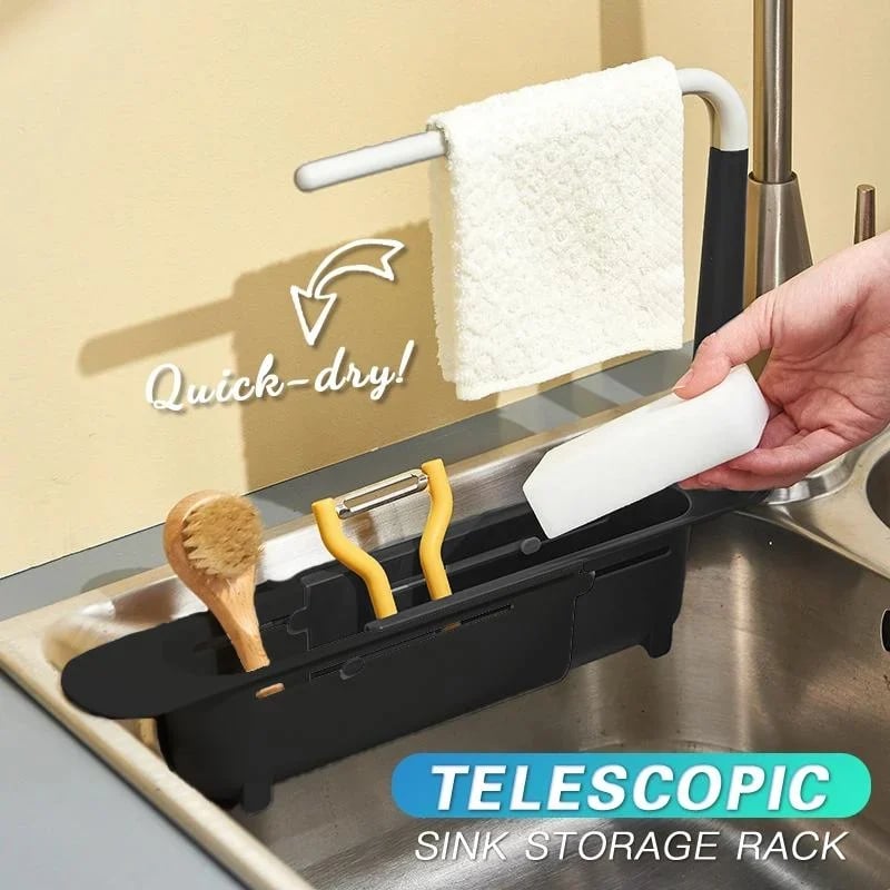 our Dish Sponge Stays Wet and Smelly – This Rack Has a Thickening Drain Box That Keeps Everything Dry and Hygienic