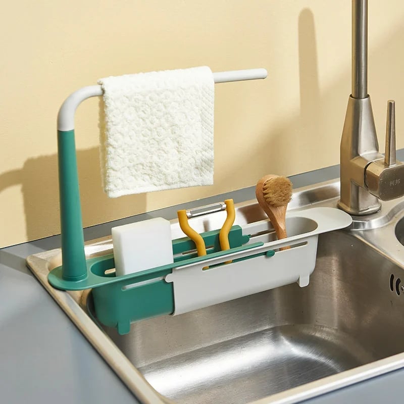 our Dish Sponge Stays Wet and Smelly – This Rack Has a Thickening Drain Box That Keeps Everything Dry and Hygienic