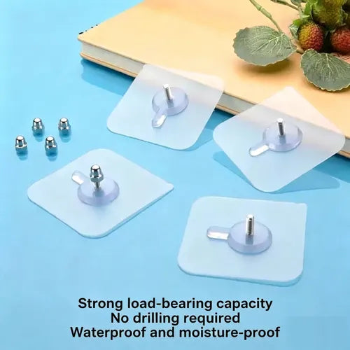 🔥🔥Self Adhesive Nails Wall Mount Non-Trace Screw Hook Stickers(10pcs) Hover Image
