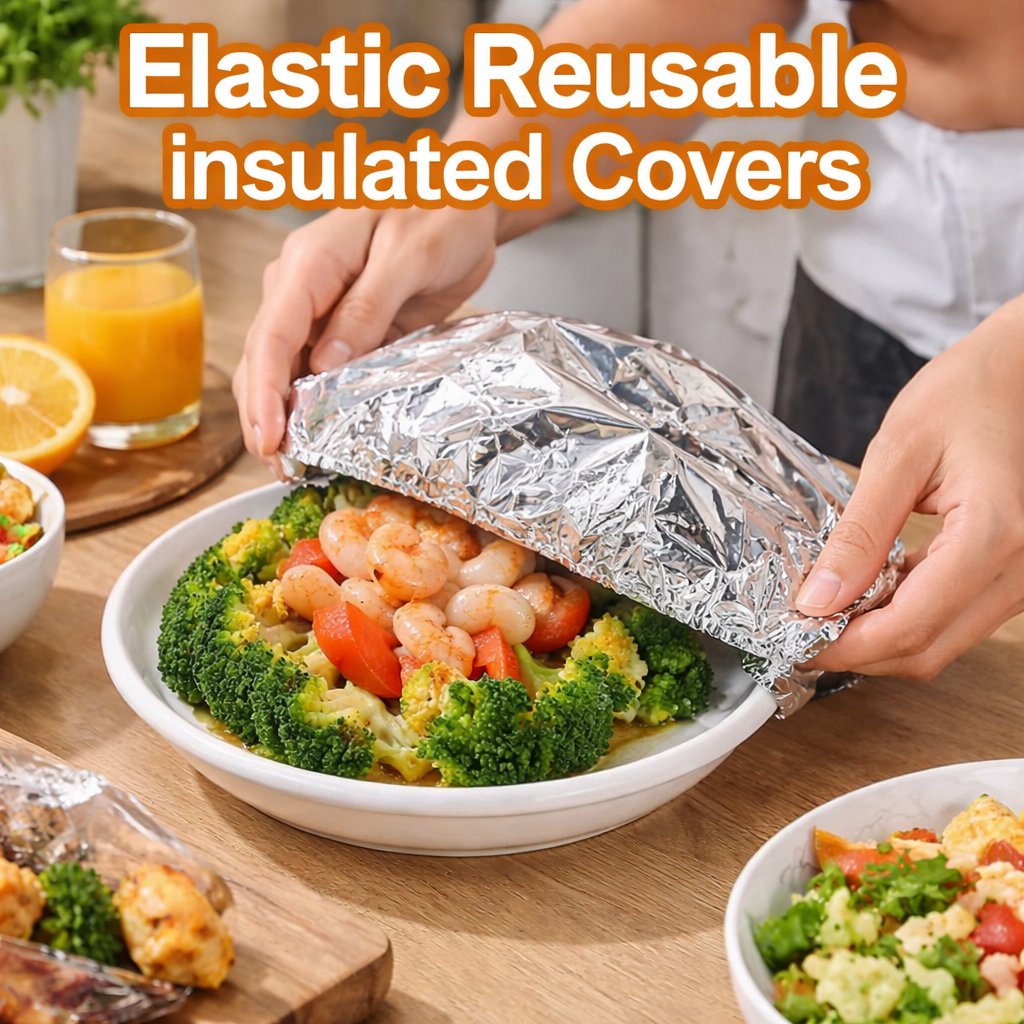 🥘Aluminum Foil Heat Shield Covers – No Plastic 🥘(100pcs)