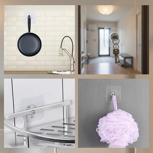 🔥🔥Self Adhesive Nails Wall Mount Non-Trace Screw Hook Stickers(10pcs)