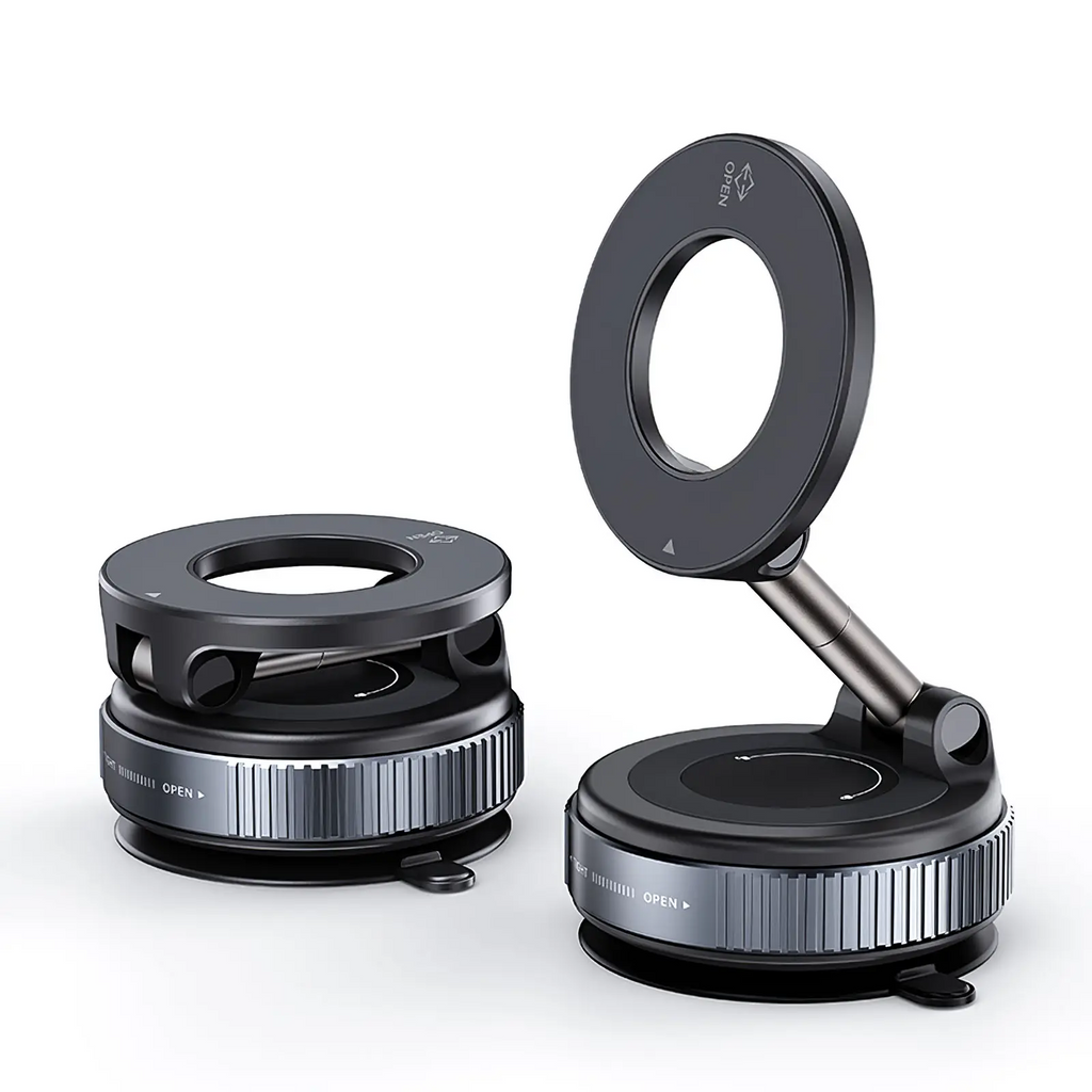 Tired of Car Phone Holders That Can't Hold? This One Has Dual Magnets & Strong Suction Base