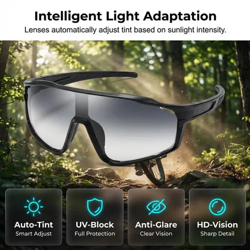 🌟New Arrivals 2026: Up to 54% off!🌟Photochromic Outdoor Sports Glasses Hover Image