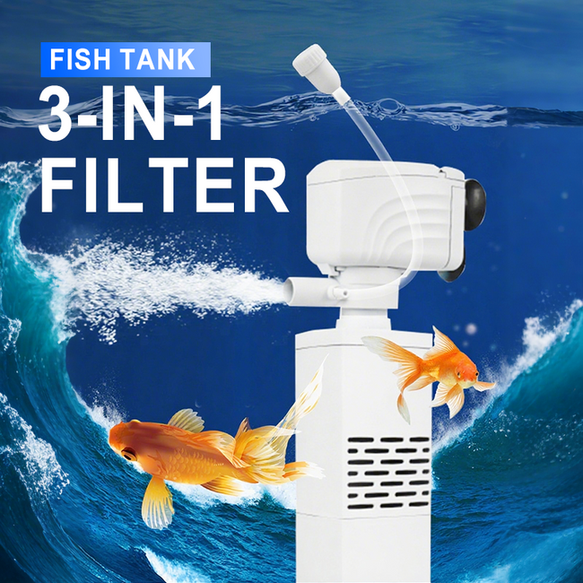 💦Fish Tank 3-in-1 Filter♻️Filtration, Oxygenation & Water Pumping Hover Image