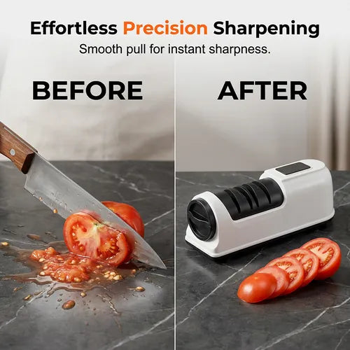 🥳2026 HOT SALE🥳3-Stage Electric & Manual Knife Sharpener