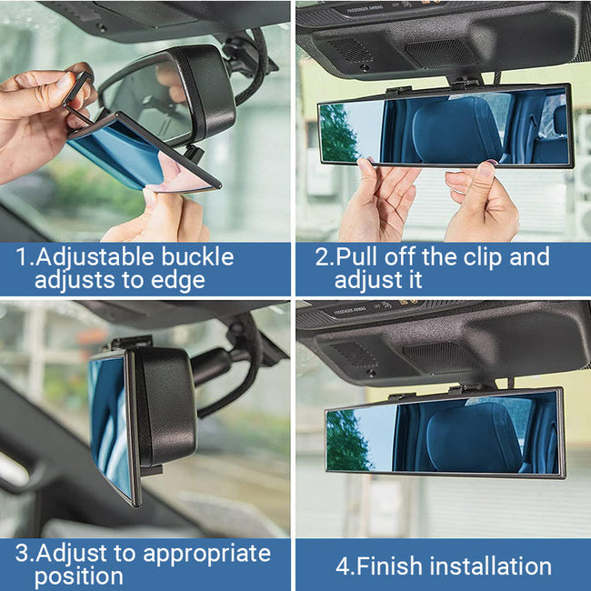 Wide Car Curved Rear View Mirror Main Image